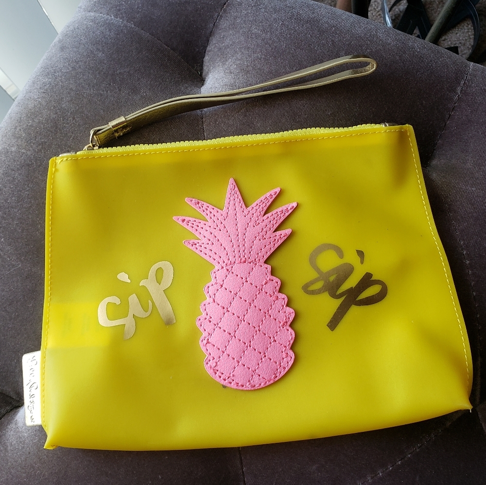Lilly Pulitzer 'Sip Sip' Jelly Wristlet Pouch